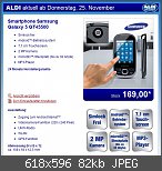 Galaxy 5 GT-I5500 für €169 bei Aldi Nord ab 25.11.10