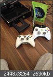 Verkaufe Xbox 360 Slim 250 GB  + 2 Controller 1 Spiel und Kinect