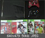 Xbox 360 250GB + 9 Spiele + 2 Controller - Fifa 14 - RESTGARANTIE