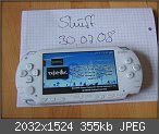 [T/V] PSP Fat White CF + 4GB [S] NDS Lite
