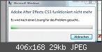 Adobe After Effects CS3 - Import Crash